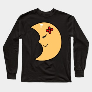 Cute Crescent Moon Long Sleeve T-Shirt